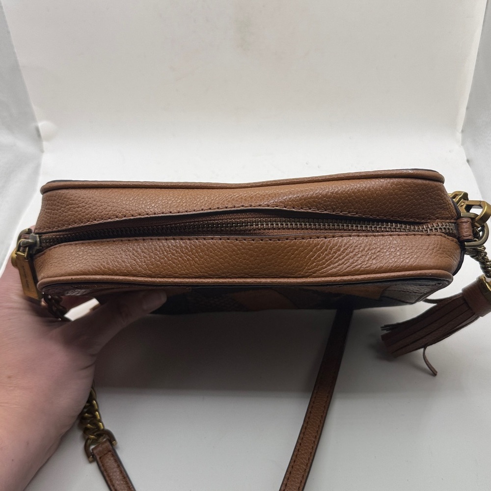 NWT Michael Michael Kors Jet Set Crossbody Purse Camera Bag Leather Patchwork - Picture 7 of 14